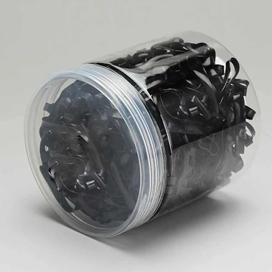 Black Disposable Hair Ties