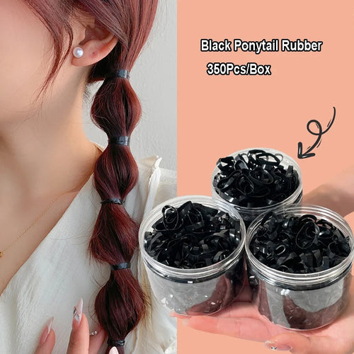 Black Disposable Hair Ties