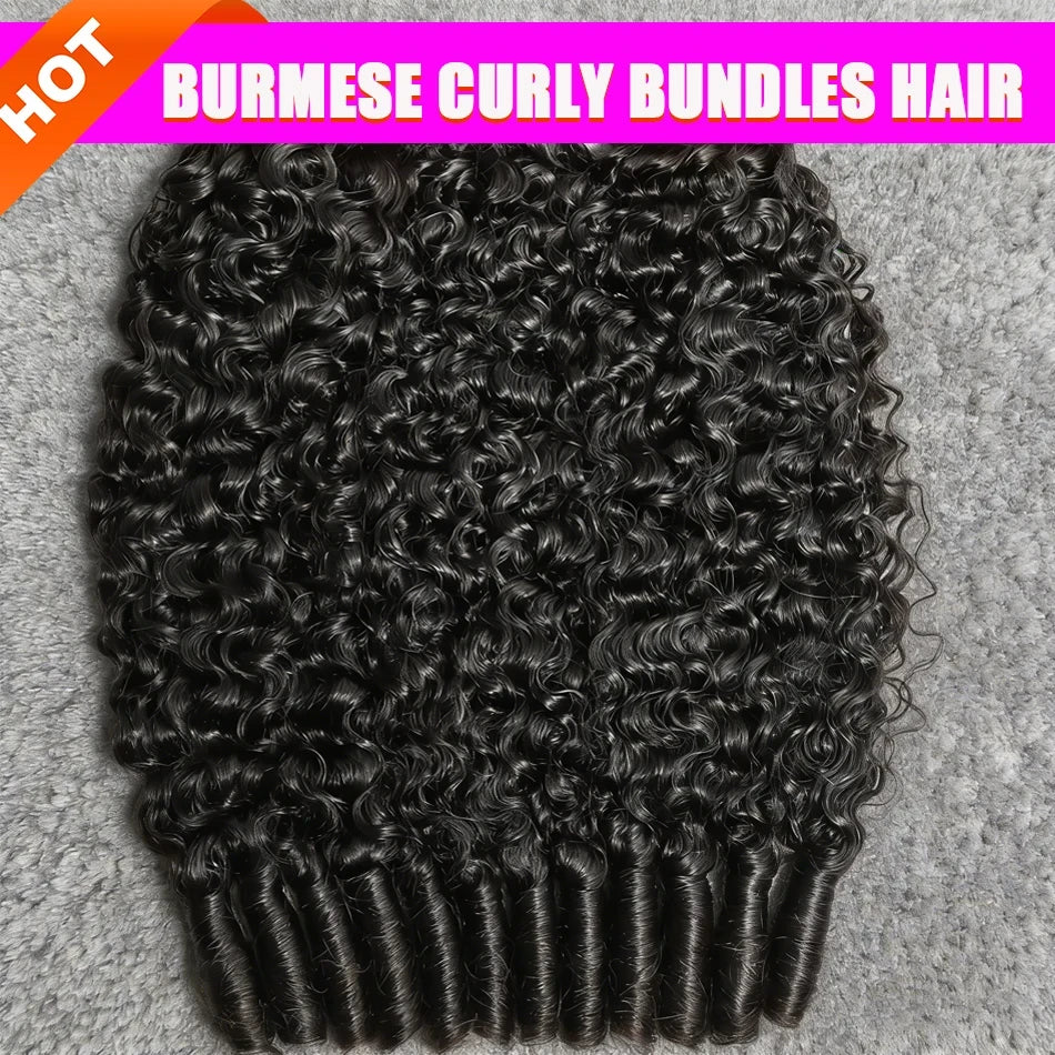 Burmese Curly Hair Bundles