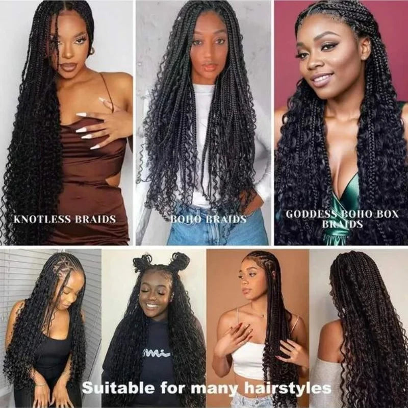 Deep Wave Human Hair Braids