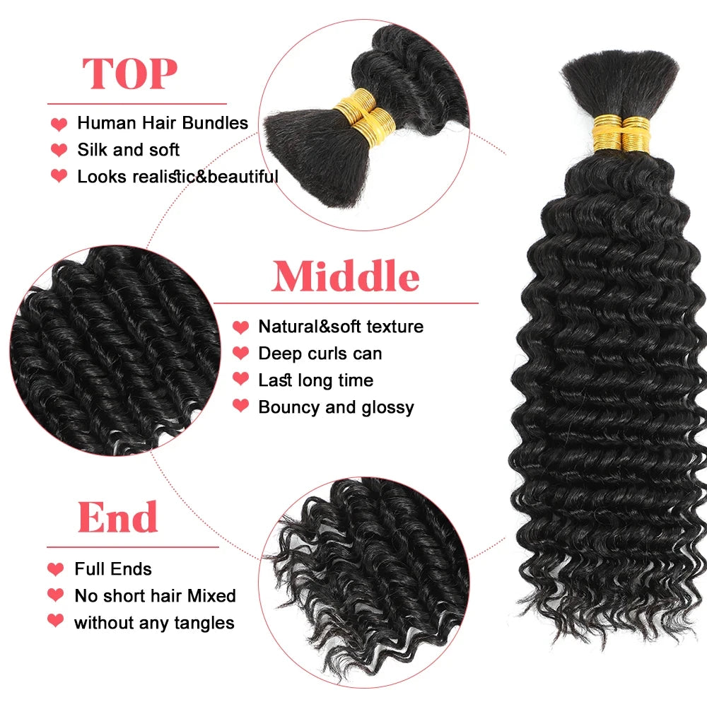 Deep Wave Bulk Hair